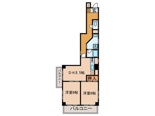 第５たちばなビルの物件間取画像